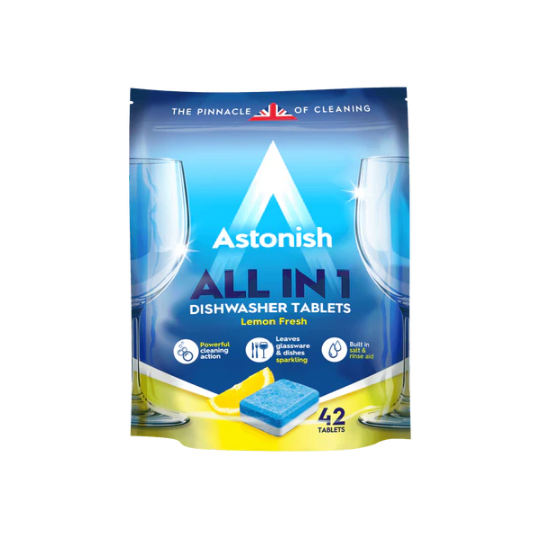 Astonish All-in-1 Dishwasher Tablets - Lemon Fresh