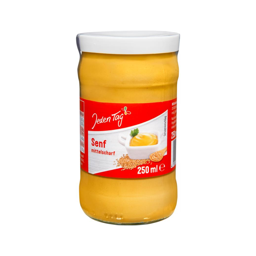 Jeden Tag Senf Mittelscharf 250ml