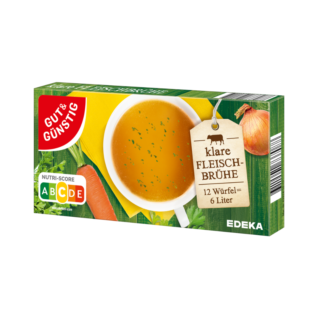 Gut & Günstig Klare Fleisch Brühe - 12 Würfel