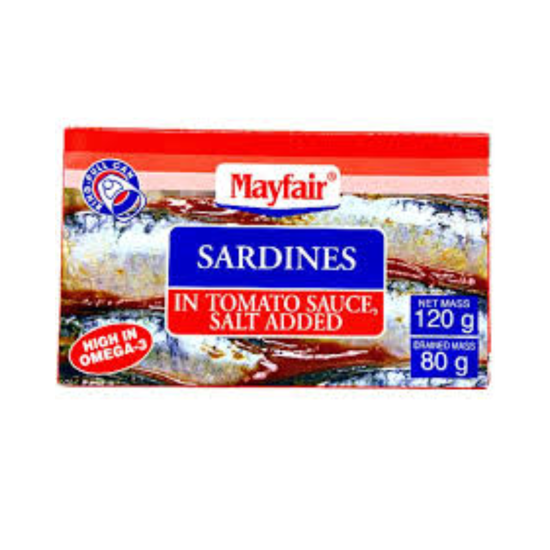 Mayfair Sardines in Tomato Sauce Salt Added 120g