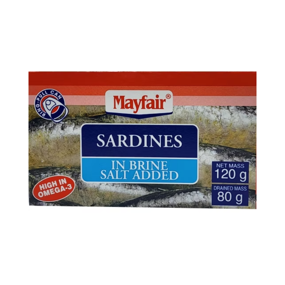 Mayfair Sardines in Brine Salt Added 120g
