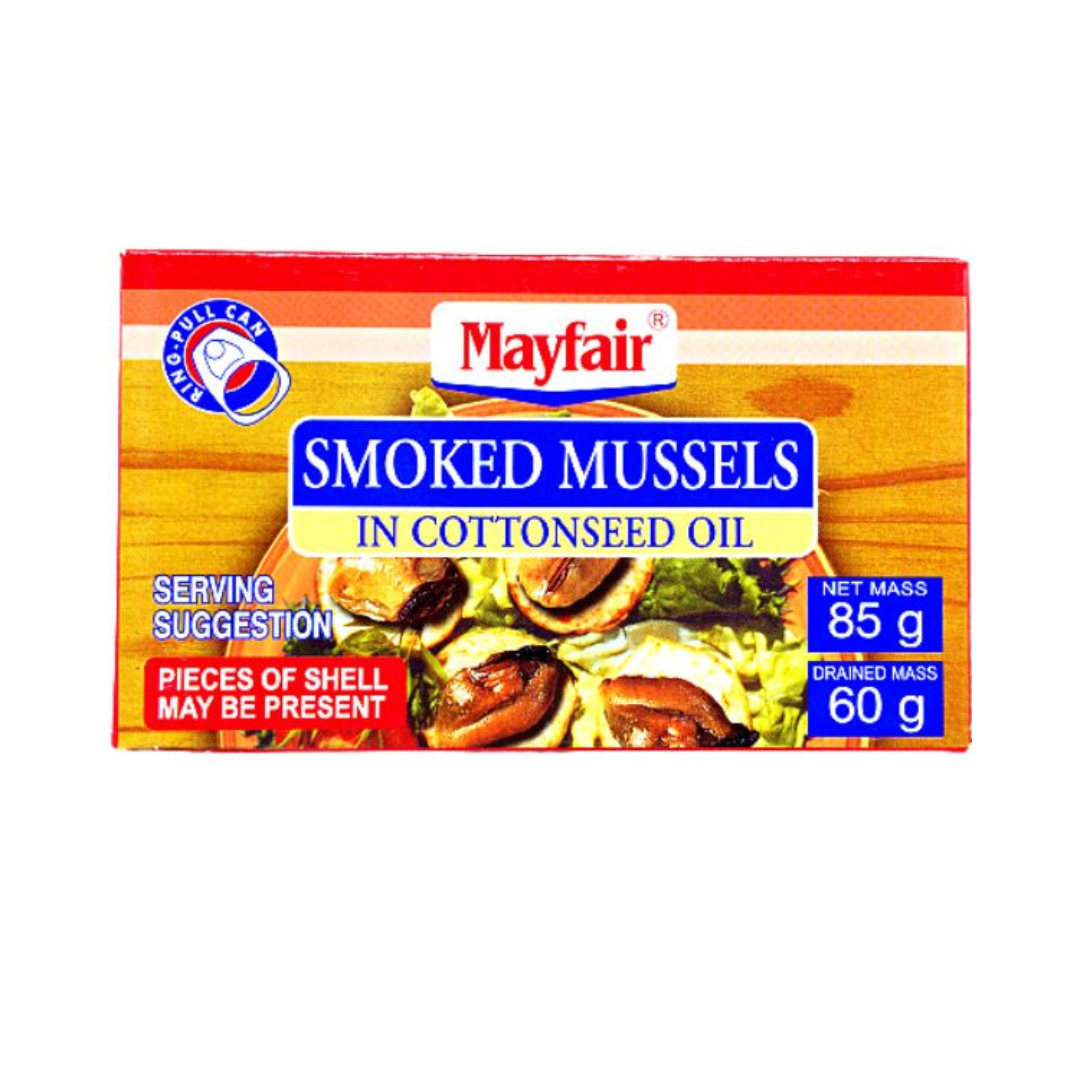 Mayfair Smoked Mussels in Cottonseed Oil 85g