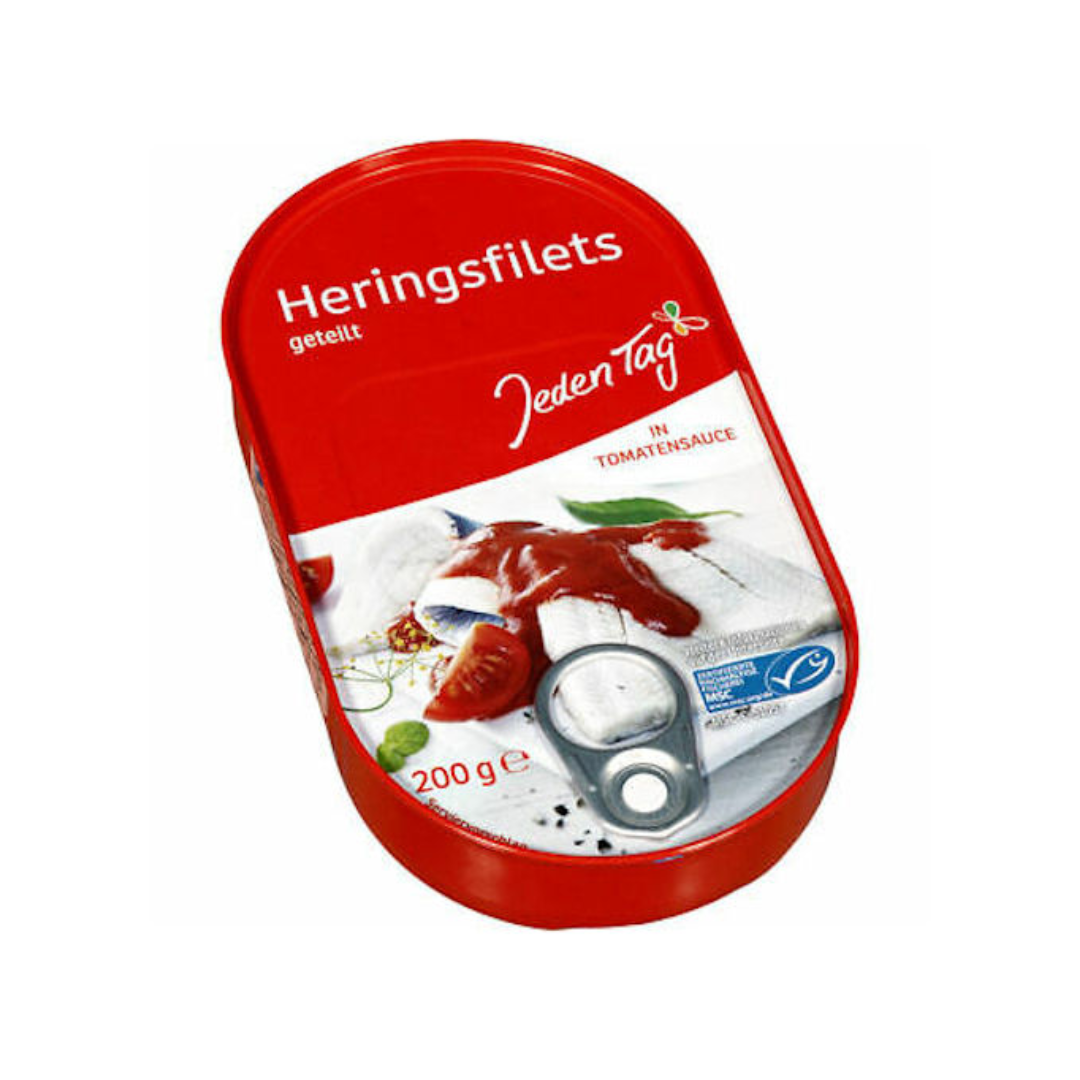 Jeden Tag Heringsfilets in tomato sauce 200g
