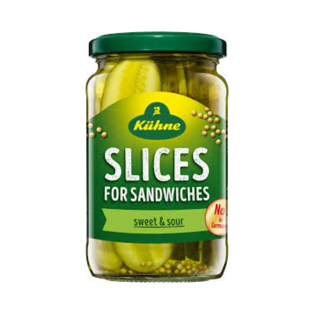 Kühne Sliced Gherkins for Sandwhiches